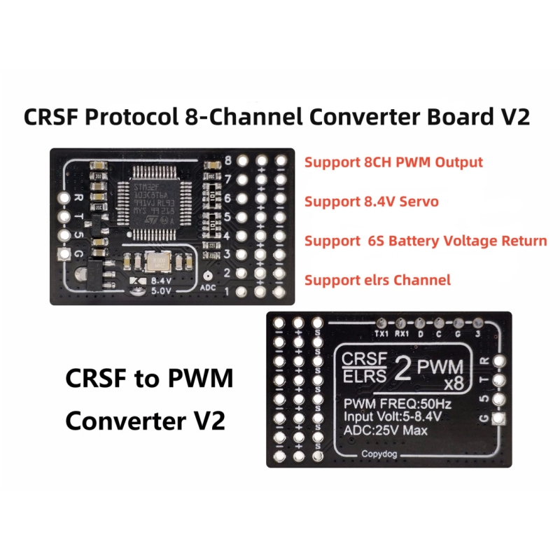 Tbs Fpv Crossfire - TBS Crossfire ELRS naar PWM Converter