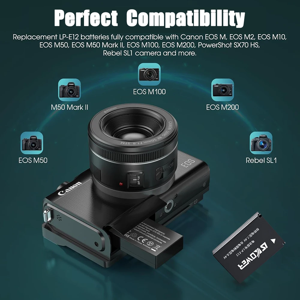 Nieuwe LP-E12 Camera Batterij  - Canon Camera Eos M50 Mark Ii recensie en prijs