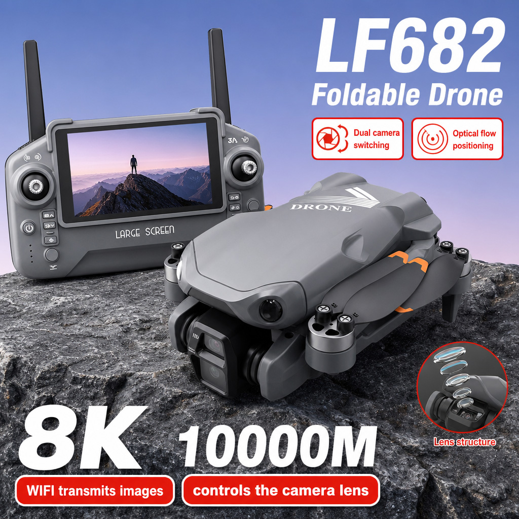 Luchtfoto LF682 Drone 8K HD Du - Drone Gimbal Mount recensie en prijs