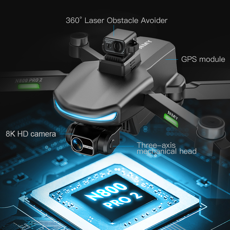 N800 PRO 2 GPS Drone Professio - Drone Gimbal 3 Axis recensie en prijs