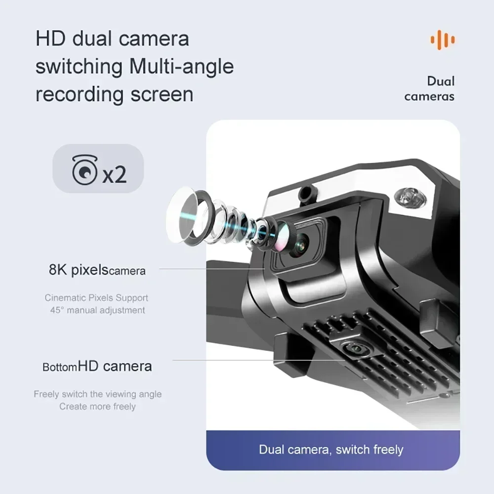 G6 Pro 8K Dual-Camera Drone, 5 - Drone Gimbal Brushless recensie en prijs