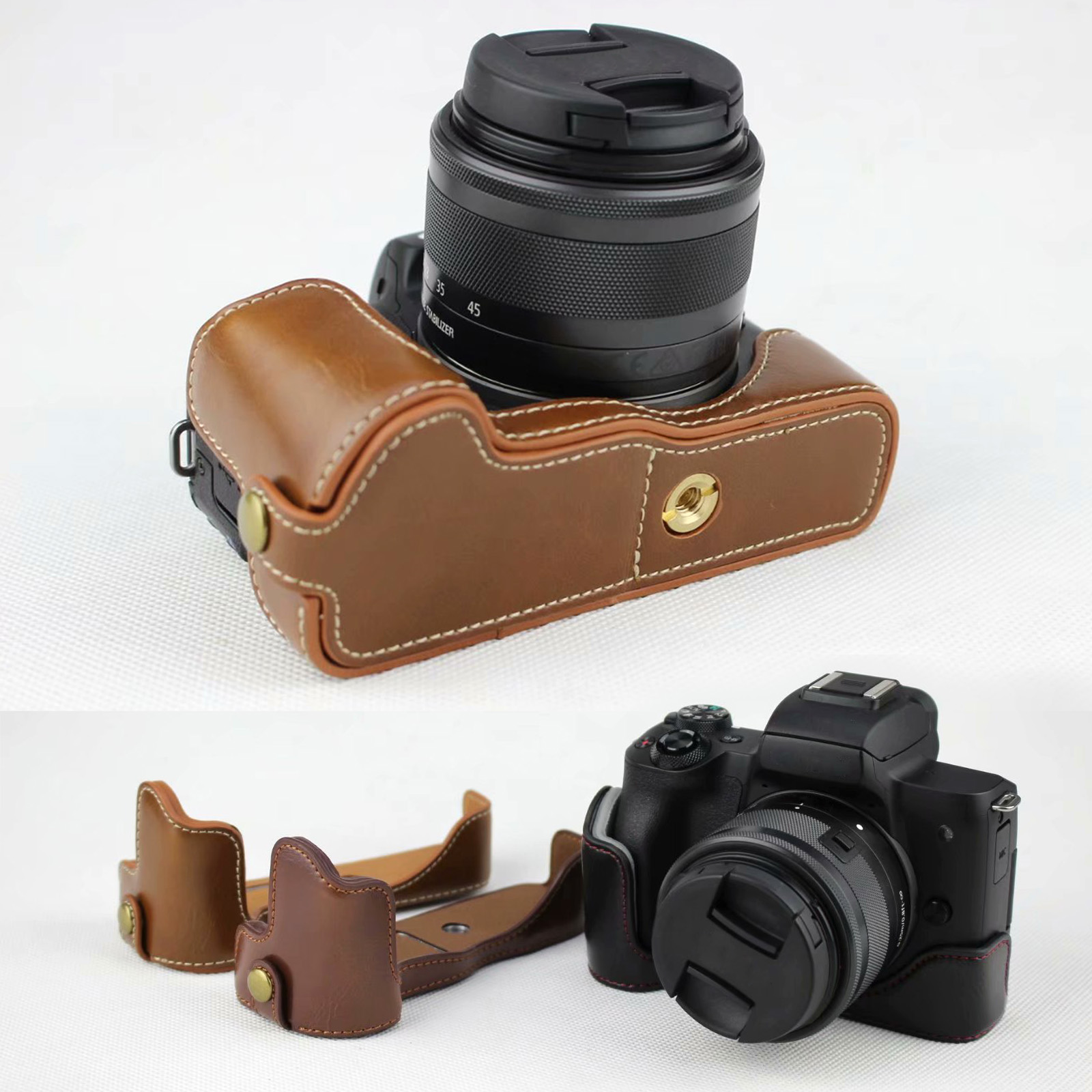 Leather Protect Half Case Grip - Canon Camera Eos M50 Mark Ii recensie en prijs